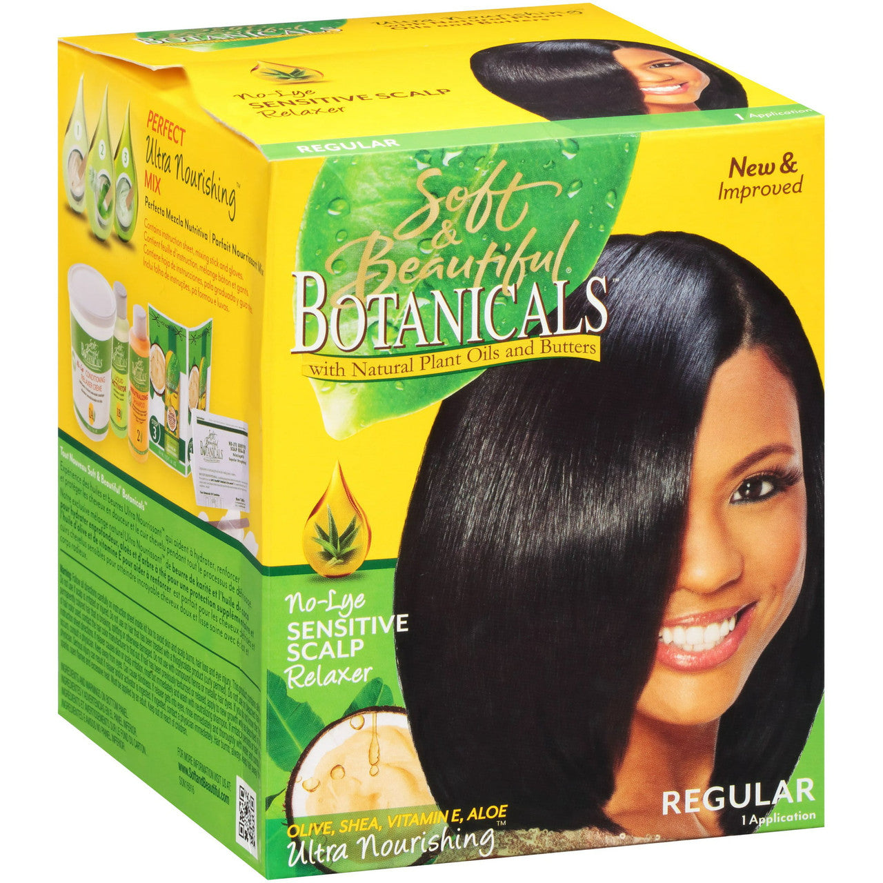 Soft And Beautiful Botanicals With Natural Plant And Butters Relaxer Kit Regular, 1 Ea